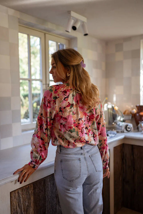 Always With Affection Floral Print Long Sleeve Top
