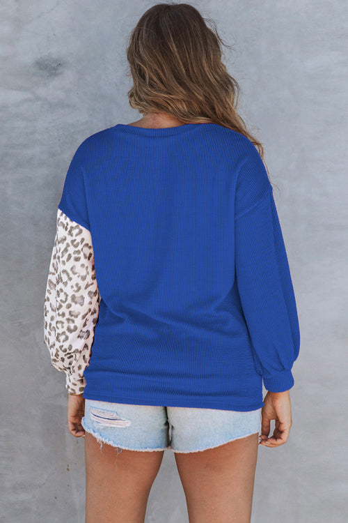 In Your Reveries Leopard Cotton Top