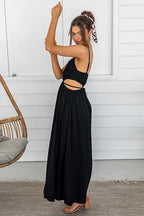 Forever Mesmerizing Spaghetti Cutout Maxi Dress