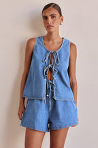 Unexpected Time Denim Two-Piece Suit