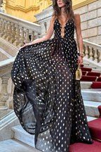 Standout Desires Polka Dot Maxi Dress