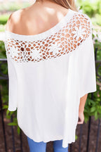 Hollow-out Casual Blouse
