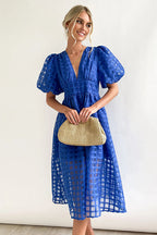 Garden Of Love Story Puff Sleeve Midi Dress - 9 Colors