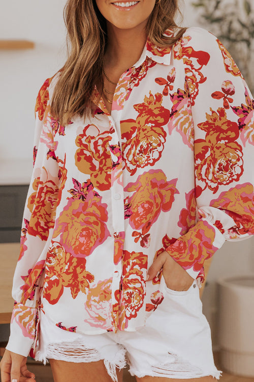 Sunlit Side Of Life Floral Print Long Sleeve Top - 9 Colors