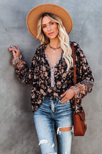 Giving Radiant Boho Print Long Sleeve Top