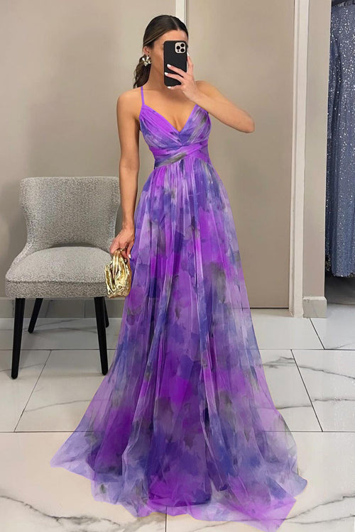 Enchant My Affection Print Maxi Dress