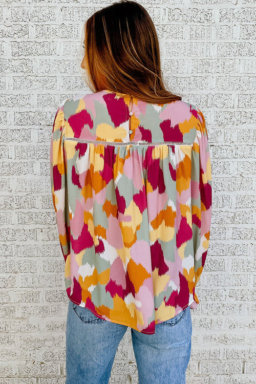 Spotlight Glow Boho Printed Top