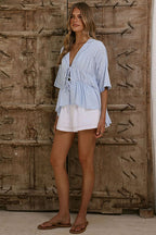 Own The Look Tied Up Short Sleeve Top