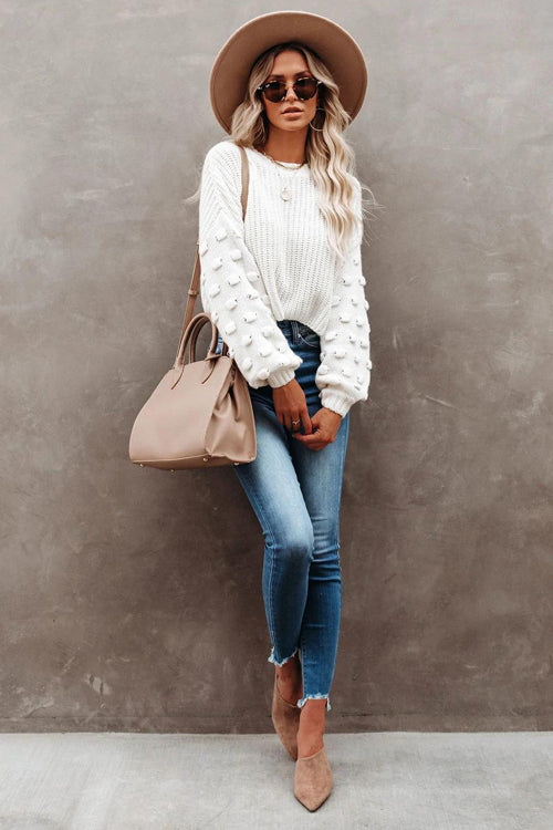Cozy Charmer Mock Neck Knit Sweater