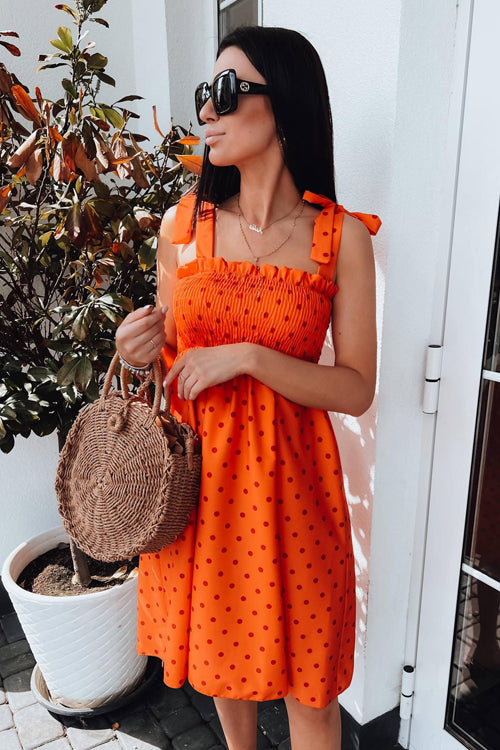 Indulge Yourself Floral Print Bowknot Mini Dress