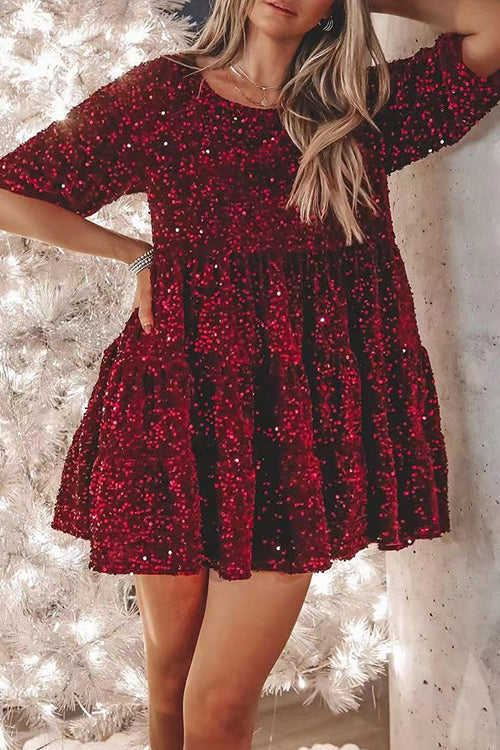 Radiant Evenings Sequins Mini Dress - 10 Colors