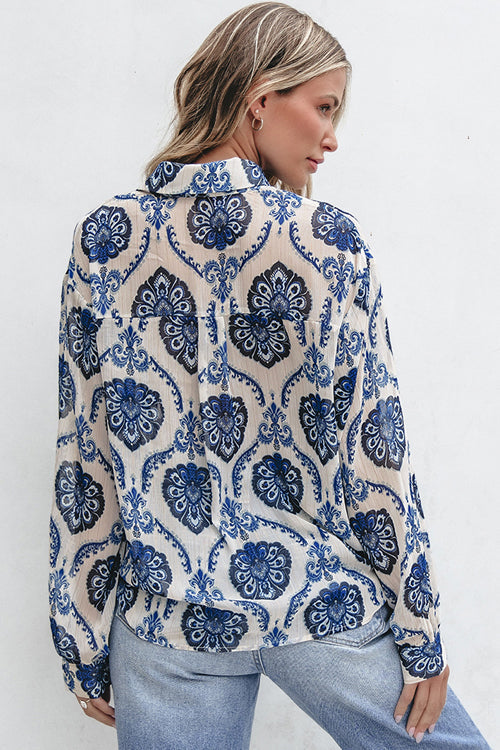 Your Moment Print Long Sleeve Top