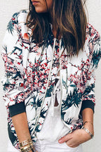 Spring Mood Floral Print Jacket