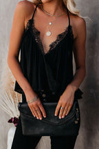 You And Tie Backless Lace Cami Top