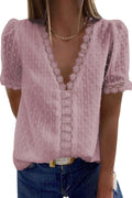 Delightful Day Swiss Dot Lace Top