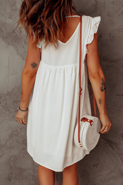 Living In The Occasion Print Sleeveless Mini Dress