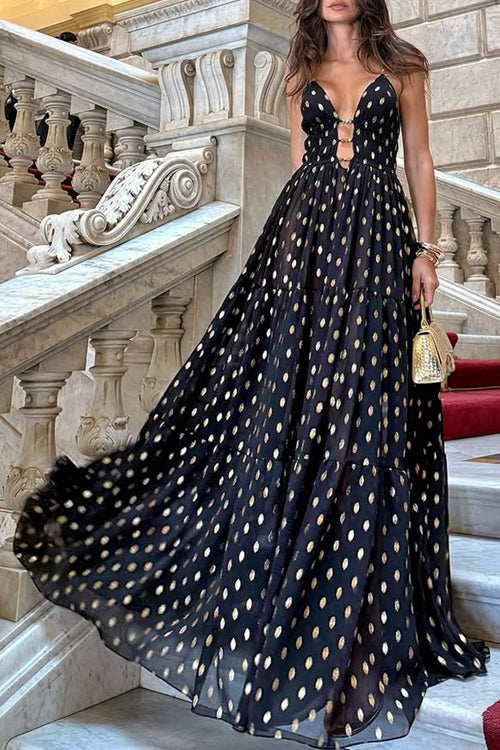 Standout Desires Polka Dot Maxi Dress