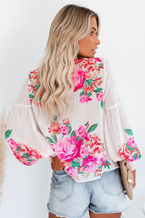 Fresh Beloved Floral Print Top
