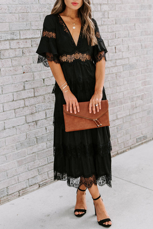Affection And Affection Lace Maxi Dress