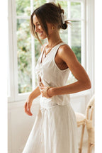 Made For You Sleeveless Cotton Suit