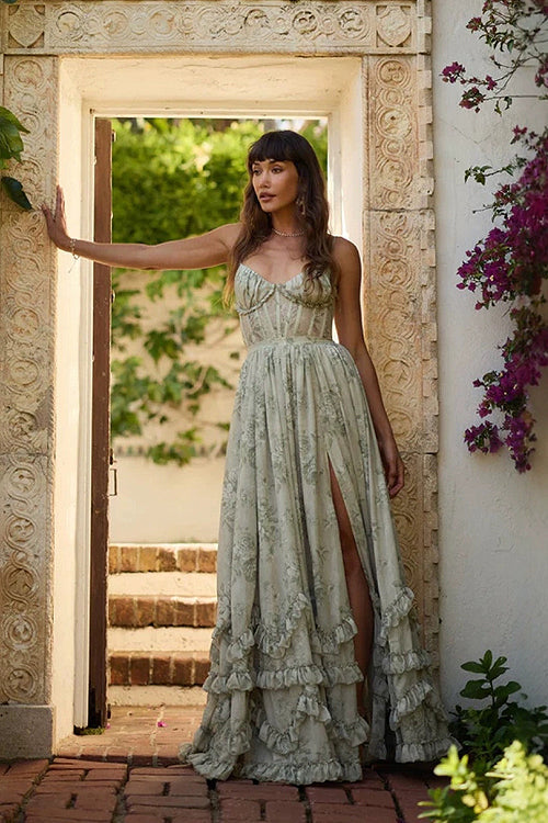 Real Love Story Floral Print Maxi Dress