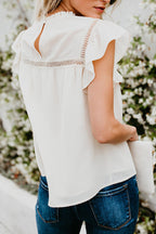 Naturally Radiant Ruffled Short Sleeve Top