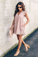 Glory of Affection Pocket Hollow-Out Dress