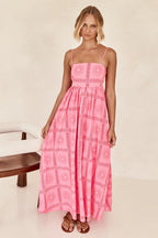 Living Is Effortless Sleeveless Printed Maxi Dress