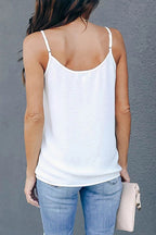 Rule the Evening V-Neck Tulle Cami Top