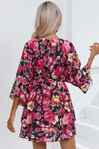 Affection Boldly Floral Print Mini Dress