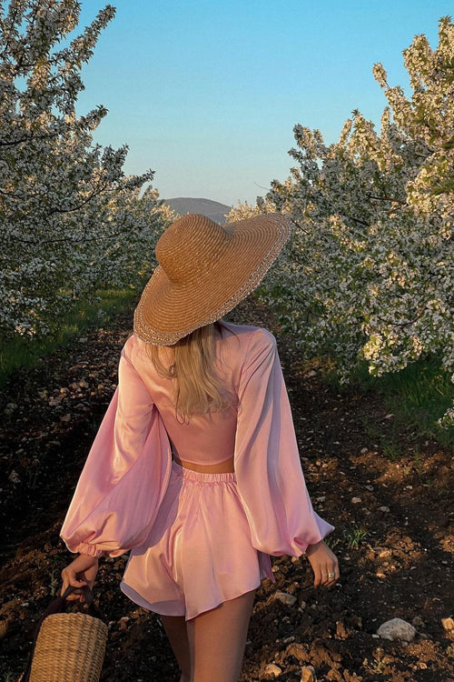 In Your Reveries Tied-Up Long Sleeve Suit