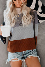 Positive Mood Multi Striped Knit Sweater