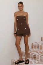 Perfect Company Print Sleeveless Set