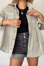 Circle Back Corduroy Babydoll Jacket