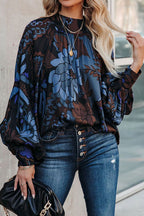 Delightful Side Printed Statement Sleeve Top