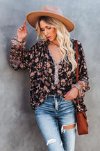 Giving Radiant Boho Print Long Sleeve Top