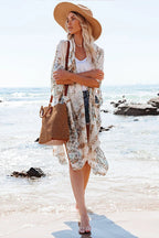 Golden Glow & Playful Spirit Printed Kimono