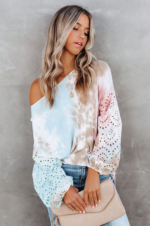 I??m Your Muse Tie-Dye Print Knit Sweater