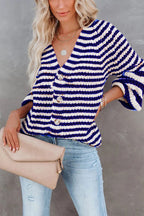 Afternoon Reverie Striped Knit Cardigan