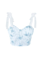 Better Your Self Floral Embroidered Bustier Corset Crop Top