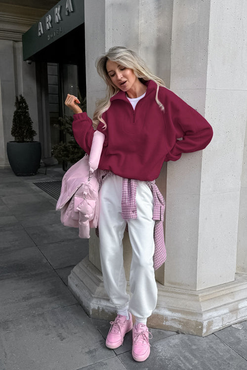 Cozy Charm Fleece Pullover Sweatshirt