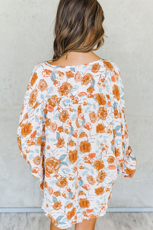 Keep Close Printed Long Sleeve Top