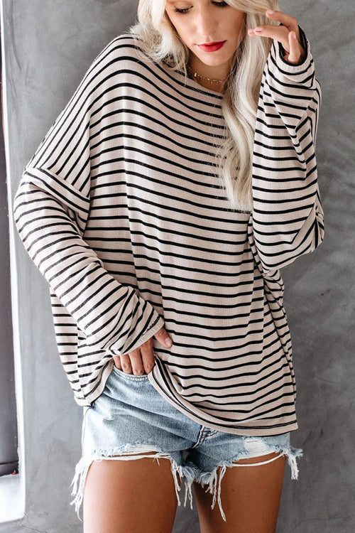 Forever Charming Stiped Casual Knit Top