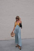 Easily Radiant V-Neck Sleeveless Maxi Dress