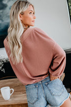 Basics Ellie V-neck Long Sleeve Casual Top
