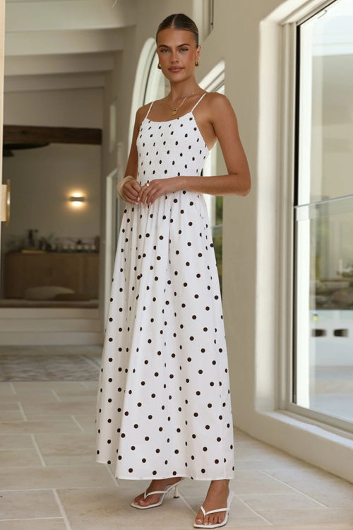 In My Reveries Polka Dots Maxi Dress