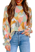 Spotlight Glow Boho Printed Top