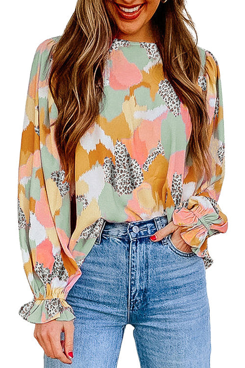Spotlight Glow Boho Printed Top