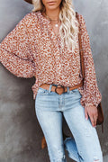In The Spotlight Shivering Printes Long Sleeve Top