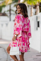 Bring Your Affection Print Layered Mini Dress